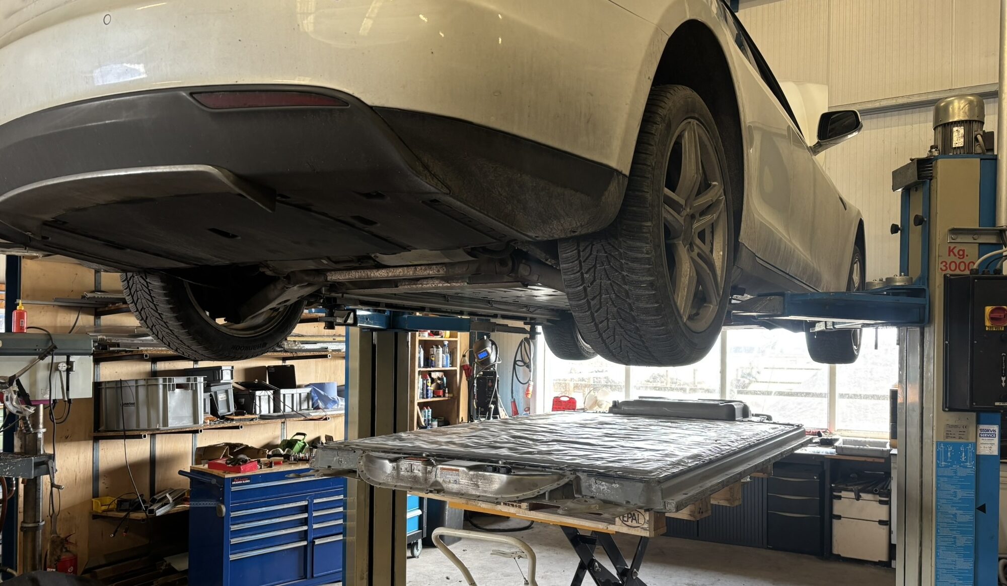 accu vervangen tesla model S